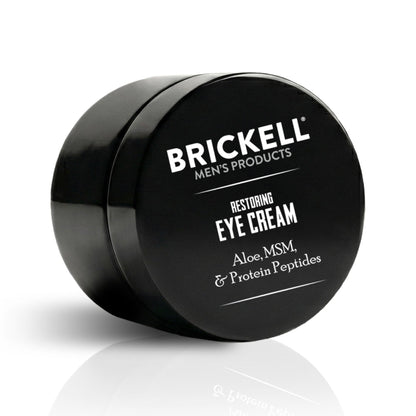 Brickell Men's Restoring Under Eye Cream for Men, Natural and Organic Anti Aging Eye Balm To Reduce Puffiness, Wrinkles, Dark Circles - PrimeBioHealth - canada supplements