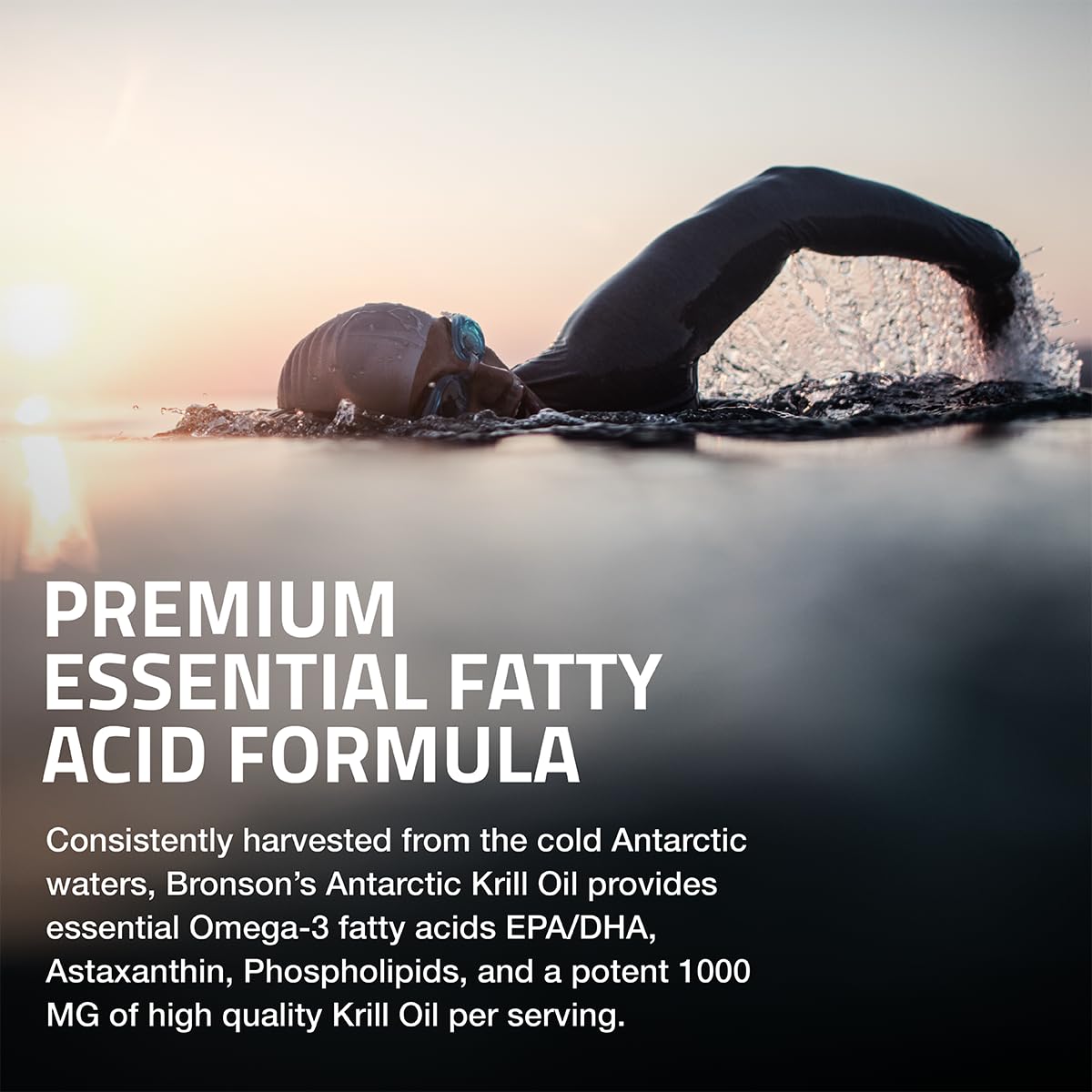 Bronson Antarctic Krill Oil 1000 mg with Omega-3s EPA, DHA, Astaxanthin and Phospholipids 120 Softgels - PrimeBioHealth - canada supplements