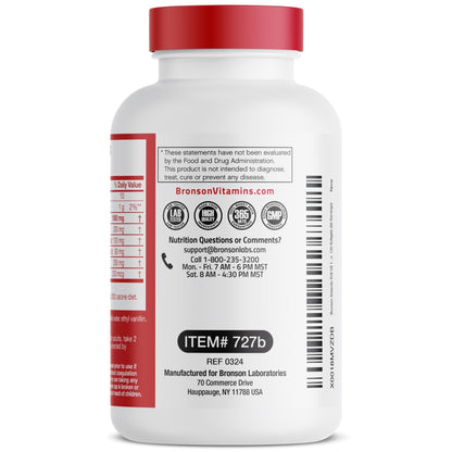 Bronson Antarctic Krill Oil 1000 mg with Omega-3s EPA, DHA, Astaxanthin and Phospholipids 120 Softgels - PrimeBioHealth - canada supplements