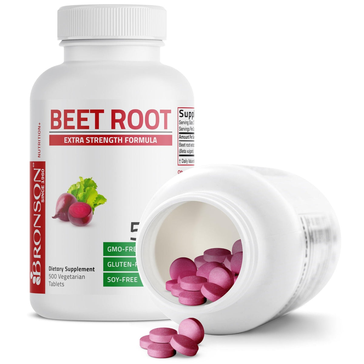 Bronson Beet Root Extra Strength, Non-GMO, 250 Vegetarian Tablets - PrimeBioHealth - canada supplements