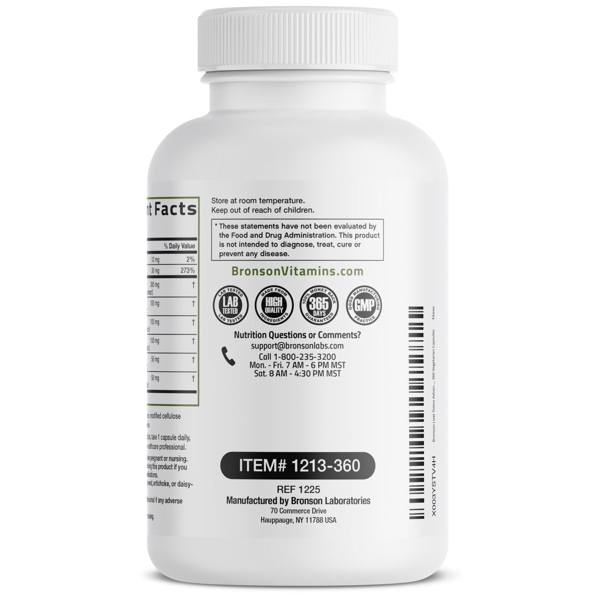 Bronson Liver Detox Advanced Detox & Cleansing Formula Supports Health Liver Function with Milk Thistle, Dandelion Extract, Turmeric, Artichoke Leaf & More, Non-GMO, 60 Vegetarian Capsules - PrimeBioHealth - canada supplements