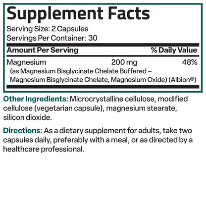 Bronson Magnesium Glycinate 200 MG per Serving Chelated for High Absorption, Gentle On Stomach, Non-GMO, 60 Vegetarian Capsules - PrimeBioHealth - canada supplements
