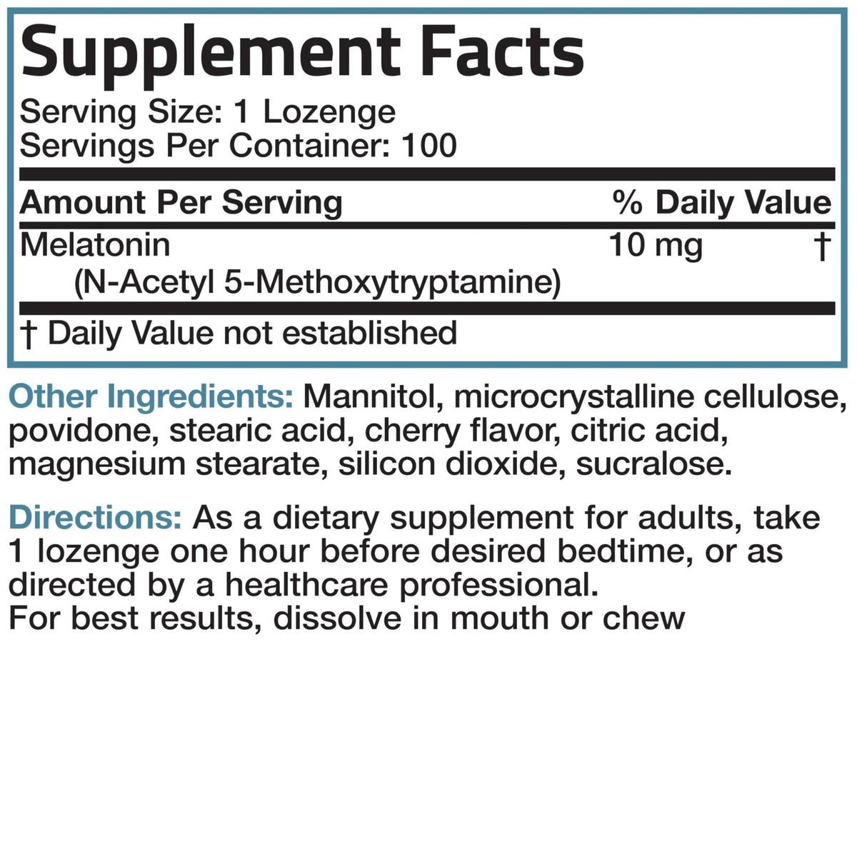 Bronson Melatonin 10mg Fast Dissolve Cherry Flavored Tablets Vegetarian Chewable Lozenges, 360 Count - PrimeBioHealth - canada supplements