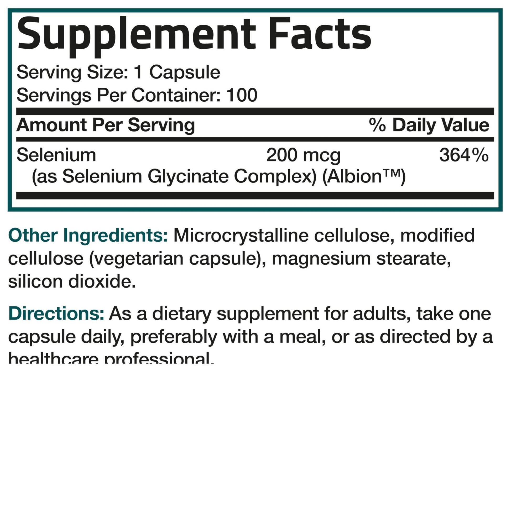 Bronson Selenium 200 mcg – Yeast Free Chelated Amino Acid Complex - Essential Trace Mineral with Superior Absorption, 250 Vegetarian Capsules - PrimeBioHealth - canada supplements