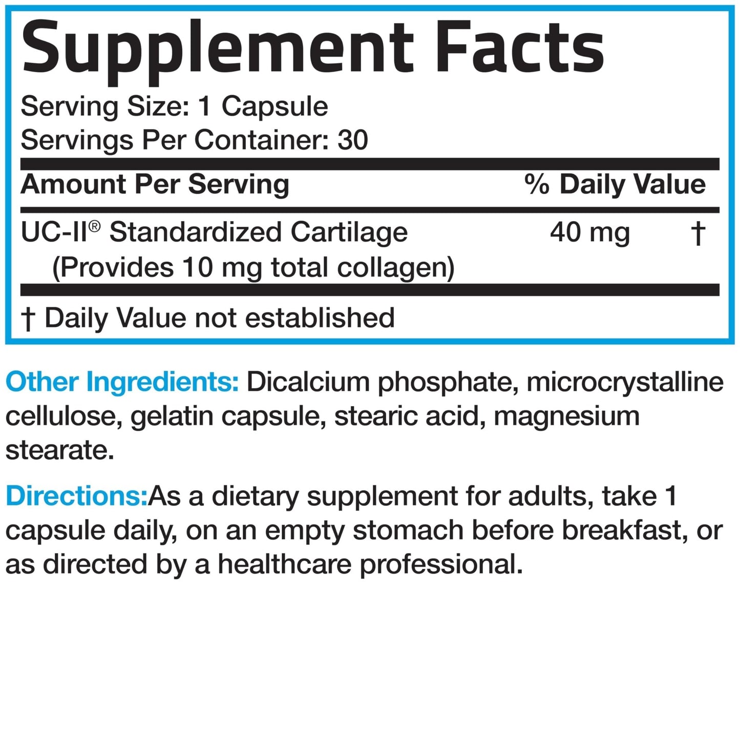 Bronson UC-II Type II Collagen with Undenatured Type II Collagen, 30 Capsules - PrimeBioHealth - canada supplements