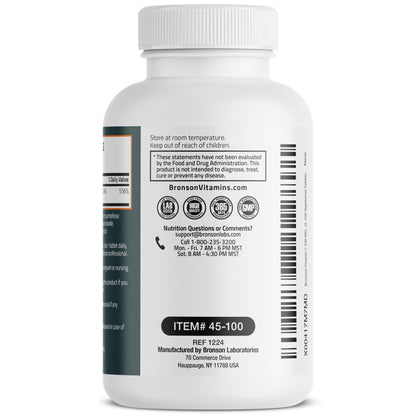 Bronson Vitamin C 500 MG Supports a Healthy Immune System & Antioxidant Protection, Non-GMO, 250 Vegetarian Tablets - PrimeBioHealth - canada supplements