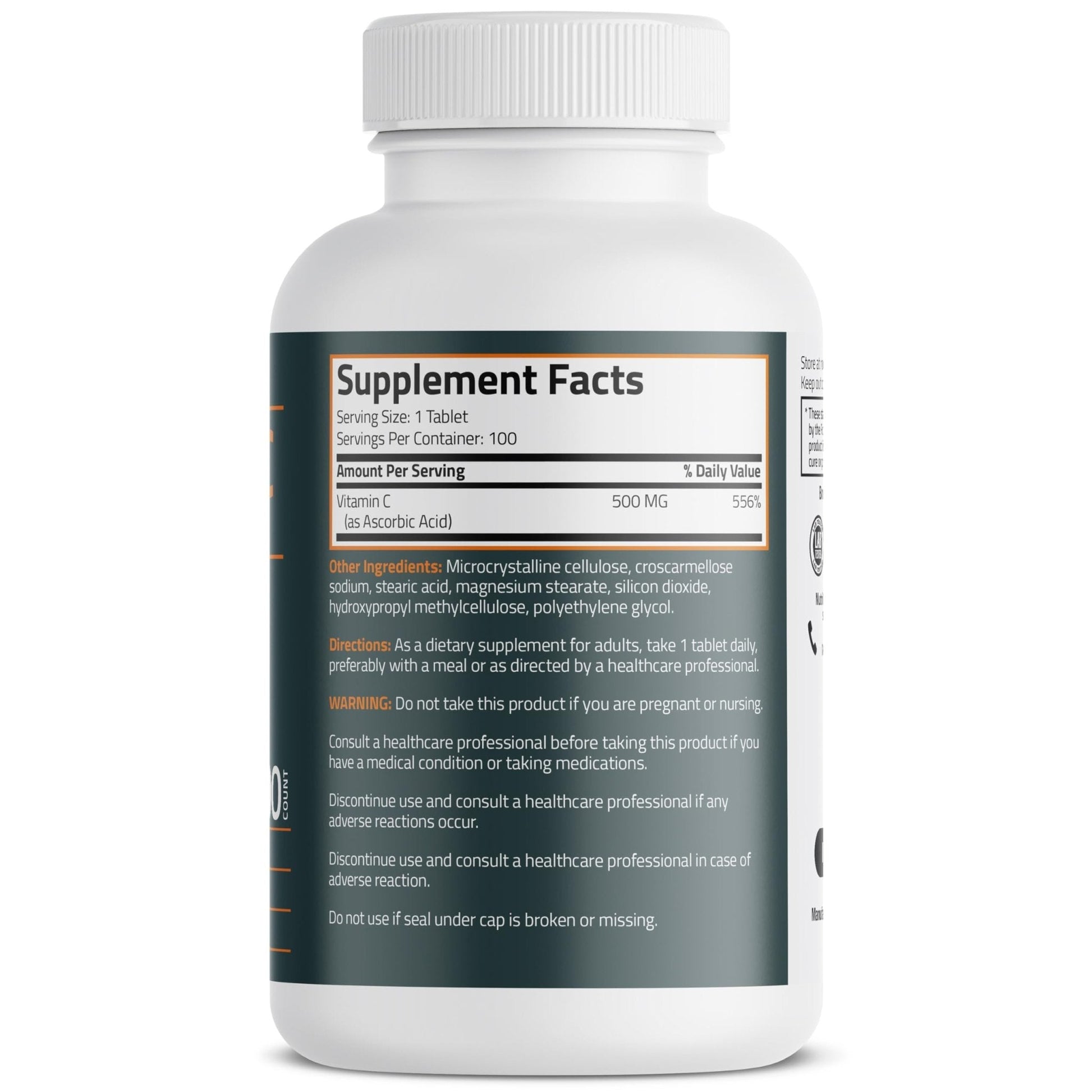 Bronson Vitamin C 500 MG Supports a Healthy Immune System & Antioxidant Protection, Non-GMO, 250 Vegetarian Tablets - PrimeBioHealth - canada supplements