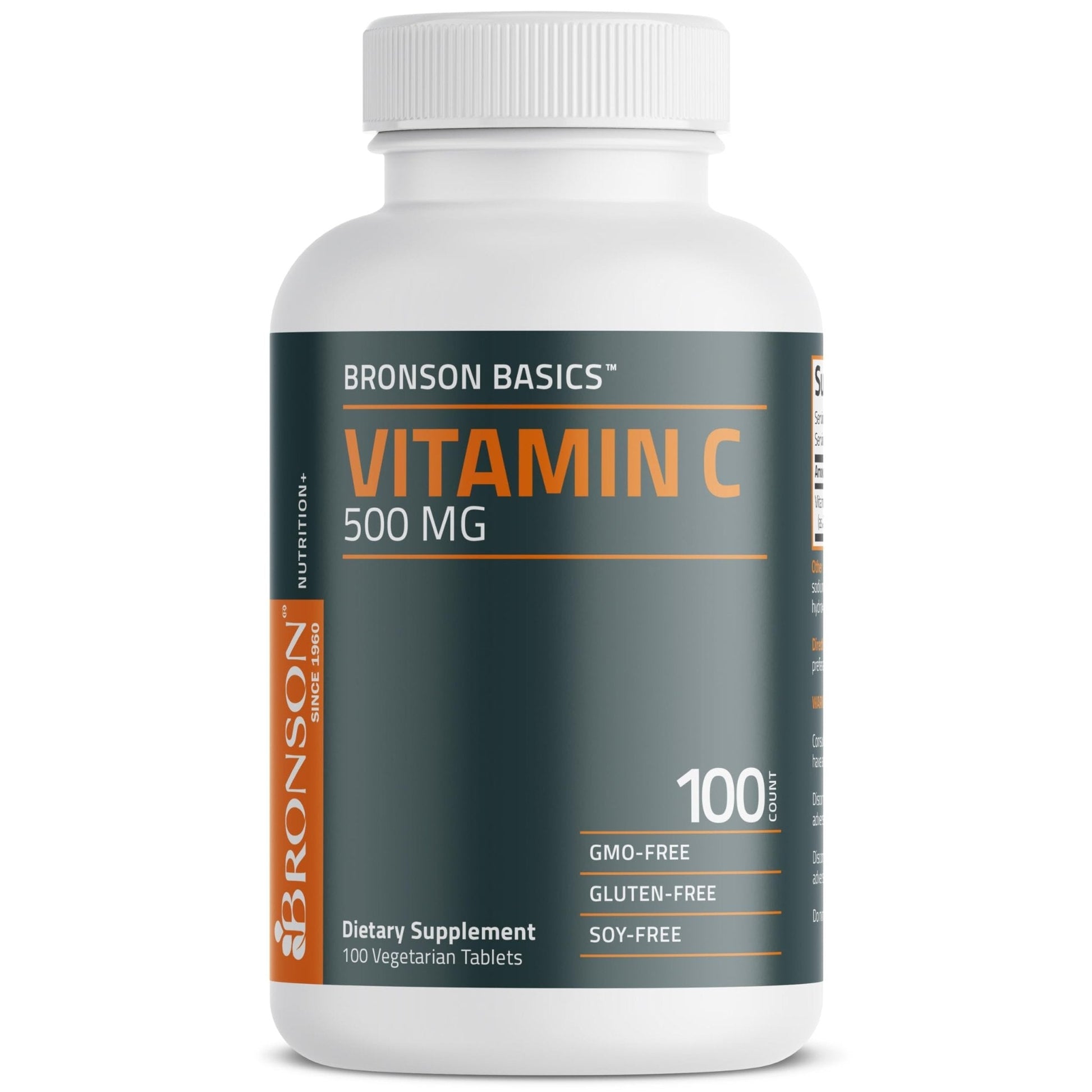 Bronson Vitamin C 500 MG Supports a Healthy Immune System & Antioxidant Protection, Non-GMO, 250 Vegetarian Tablets - PrimeBioHealth - canada supplements