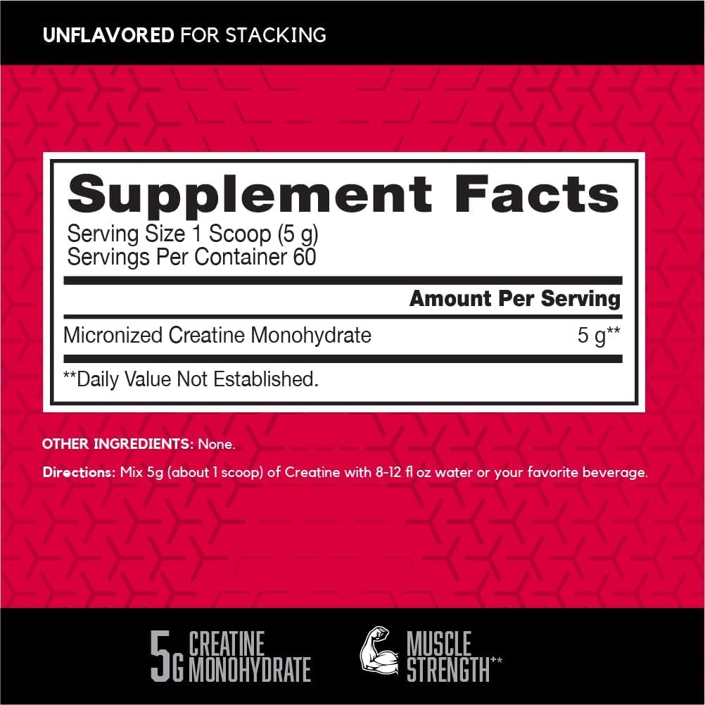 BSN Micronized Creatine Monohydrate Powder, Unflavored Creatine Powder, Micronized, Supports Muscle Building, Supports Muscle Strength, Gym Supplement - PrimeBioHealth - canada supplements