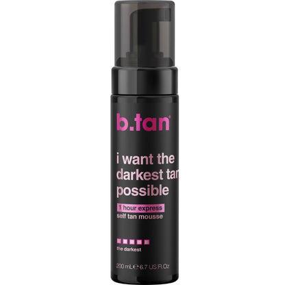 b.tan Ultra Dark Self Tanner Mousse | I Want The Darkest Tan Possible - Fast, 1 Hour Express - PrimeBioHealth - canada supplements