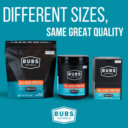 BUBS Naturals Collagen Peptides Powder, Collagen for Women & Men, Hydrolyzed Peptides, Unflavored Pasture Raised Grass Fed, Paleo Keto Friendly - PrimeBioHealth - canada supplements