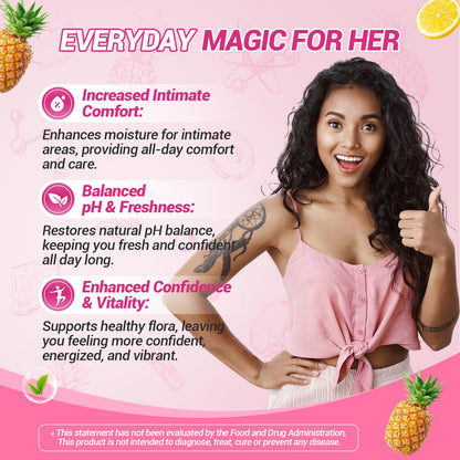 BURMINY Her Juicy Feminine Probiotics Gummies, Premium Feminine Balance Probiotics with Slippery Elm for Women's pH Balance and Freshness – Support Daily Wellness - PrimeBioHealth - canada supplements