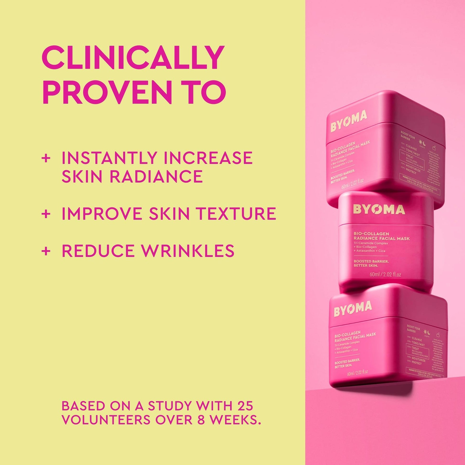 BYOMA Bio-Collagen Radiance Facial Mask - Transformative Liquid Sheet Mask for Glass Skin - Instant radiance, Visibly Improved Elasticity - PrimeBioHealth - canada supplements