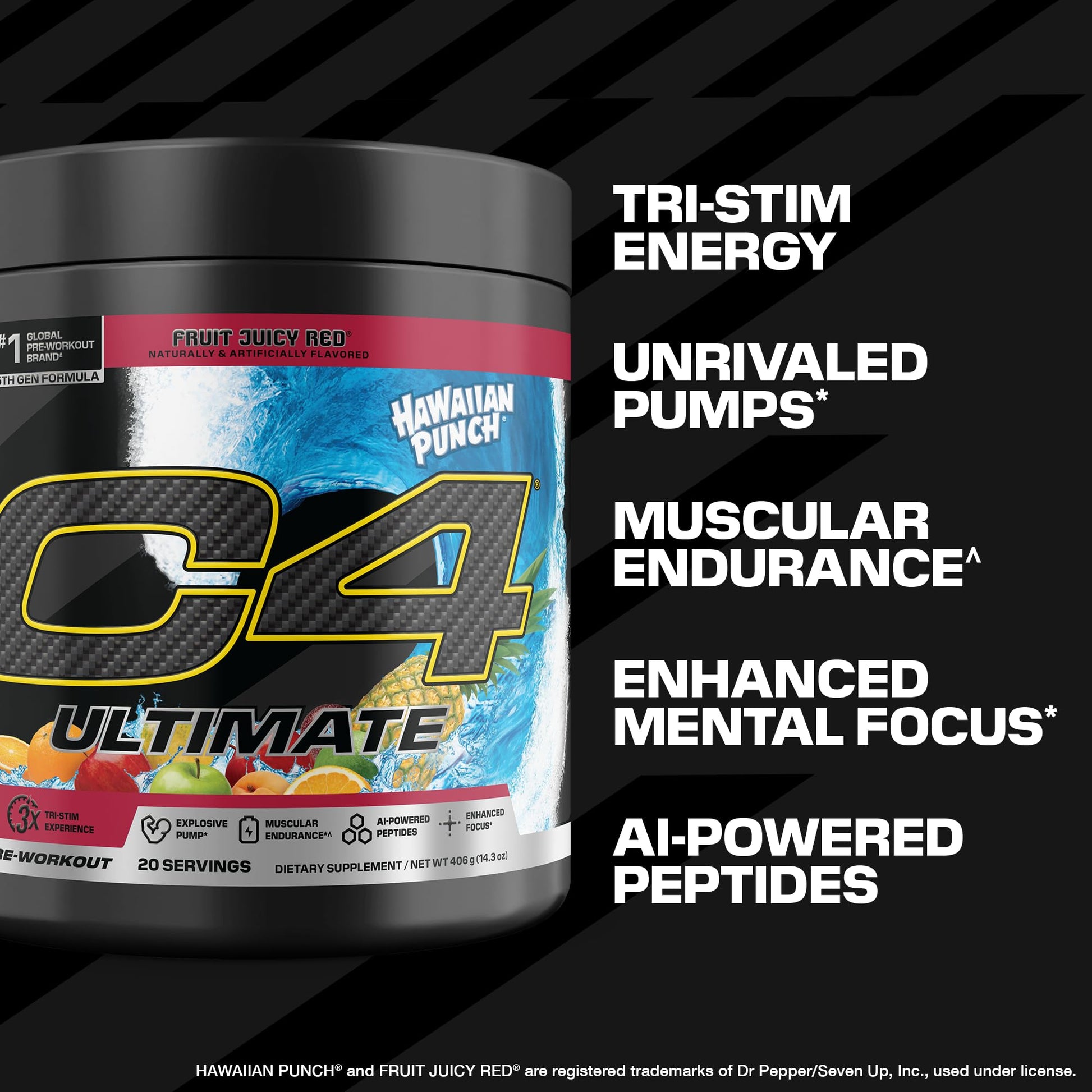 C4 Ultimate Pre Workout Powder - Sugar Free Preworkout Energy Supplement for Men & Women - 300mg Caffeine + TeaCrine + Dynamine + Creatine - PrimeBioHealth - canada supplements