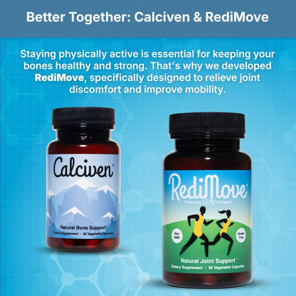 Calciven - Natural Bone Support Supplement - Non-GMO, Gluten-Free - PrimeBioHealth - canada supplements
