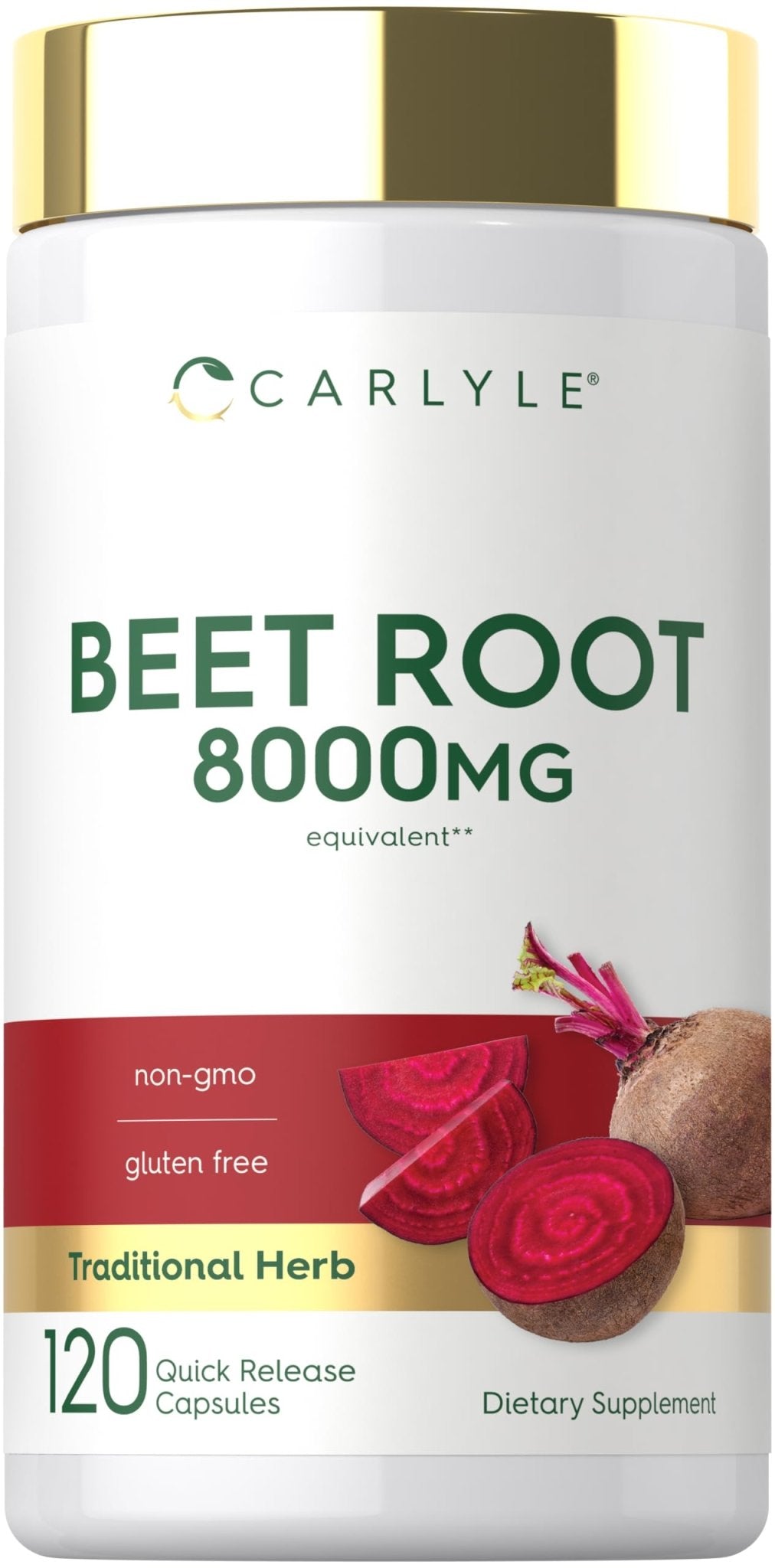 Carlyle Beet Root Capsules | 120 Count | Quick Release Capsules | Non-GMO and Gluten Free Supplement - PrimeBioHealth - canada supplements