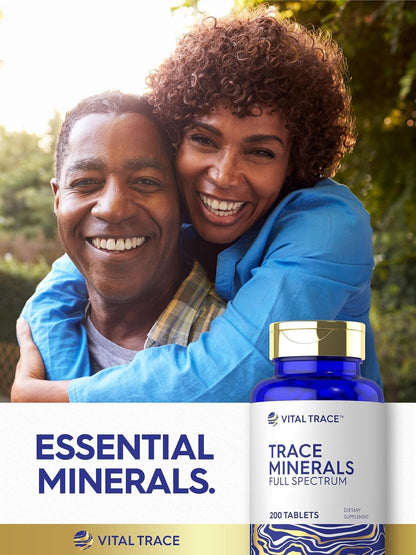 Carlyle Trace Minerals | 200 Tablets | Full Spectrum Supplement | Non-GMO & Gluten Free Complex | by Vital Trace - PrimeBioHealth - canada supplements