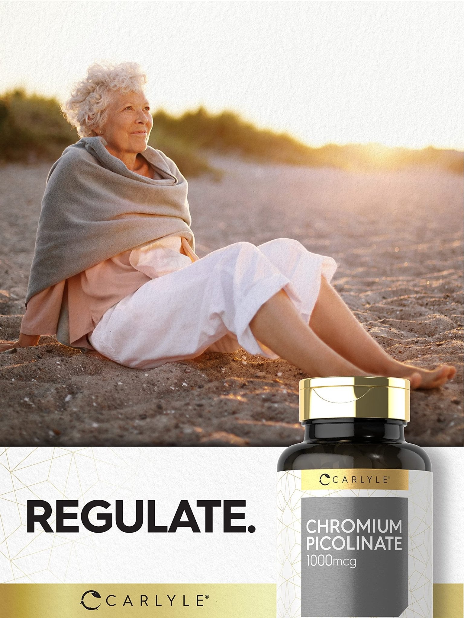 Carlyle Ultra Chromium Picolinate 1000mcg | 360 Tablets | Vegetarian, Non-GMO, Gluten Free - PrimeBioHealth - canada supplements