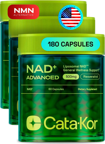 Cata-Kor Liposomal NAD+ Supplement with Resveratrol – Advanced NAD Resveratrol - PrimeBioHealth - canada supplements