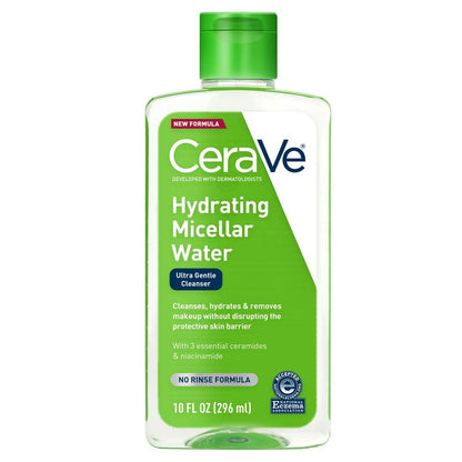 CeraVe Micellar Water, Hydrating Facial Cleanser & Eye Makeup Remover with Niacinamide, Ceramides & Glycerin - PrimeBioHealth - canada supplements
