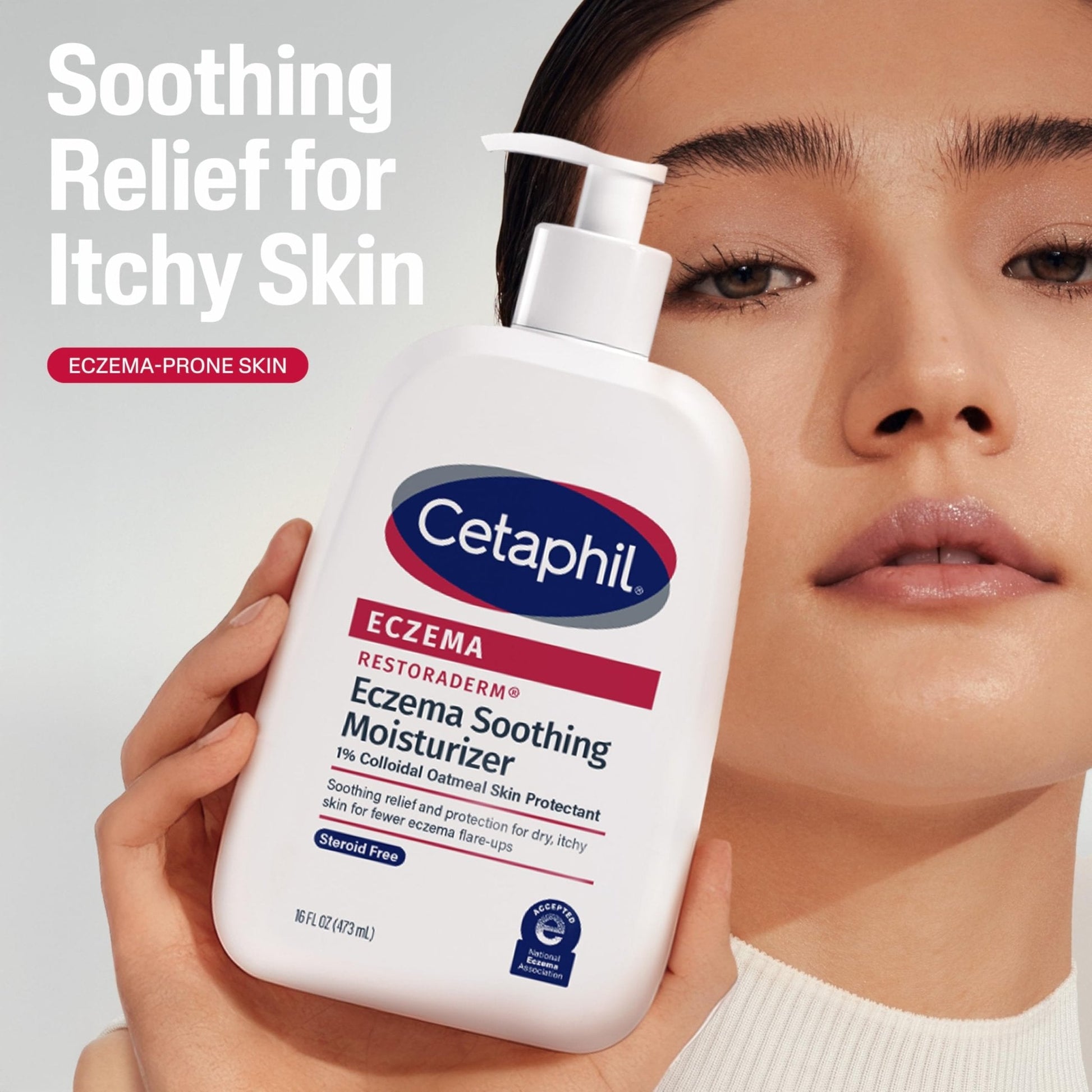 CETAPHIL ECZEMA RESTORADERM Soothing Moisturizer, For Eczema Prone Skin, 16 oz, Fewer Symptom Flare-Ups, 48 Hour Hydration, 1% Skin Protectant - PrimeBioHealth - canada supplements