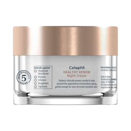 Cetaphil Healthy Renew Skin Tightening Night Cream 1.7 Oz, Wrinkle Repair Cream for Face with Peptides - PrimeBioHealth - canada supplements