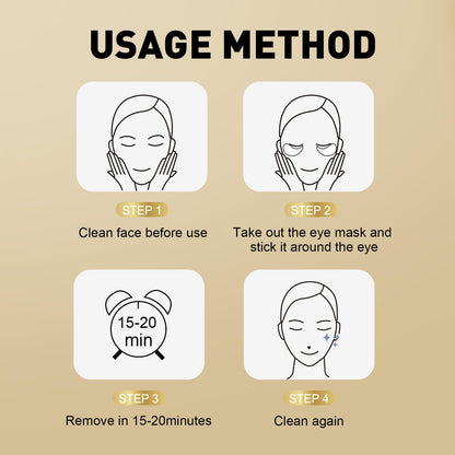 CHMI Under Eye Patches (50 Pairs) - 24K Gold Eye Patches for Puffy Eyes, Dark Circles, EyeBags and Wrinkles - PrimeBioHealth - canada supplements