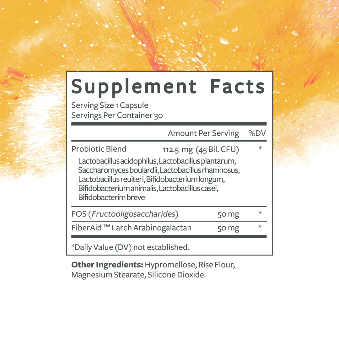 Clean Program Daily Probiotic | 45 Billion CFU, 9 Strains with Saccharomyces Boulardii | Gut Health, De-Bloat & Immune Support - PrimeBioHealth - canada supplements
