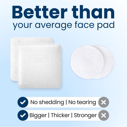 Clean Skin Club Clean² Pads 2.0 [NEW & Improved Edges] Guaranteed Not to Shed & Tear, Unique Triple Layers, Textured Side & Ultra Soft Side - PrimeBioHealth - canada supplements