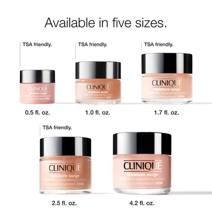 Clinique Moisture Surge 100H Auto-Replenishing Hydrator Oil Free Face Moisturizer | With Hyaluronic Acid, Aloe Bioferment and Vitamins C + E - PrimeBioHealth - canada supplements