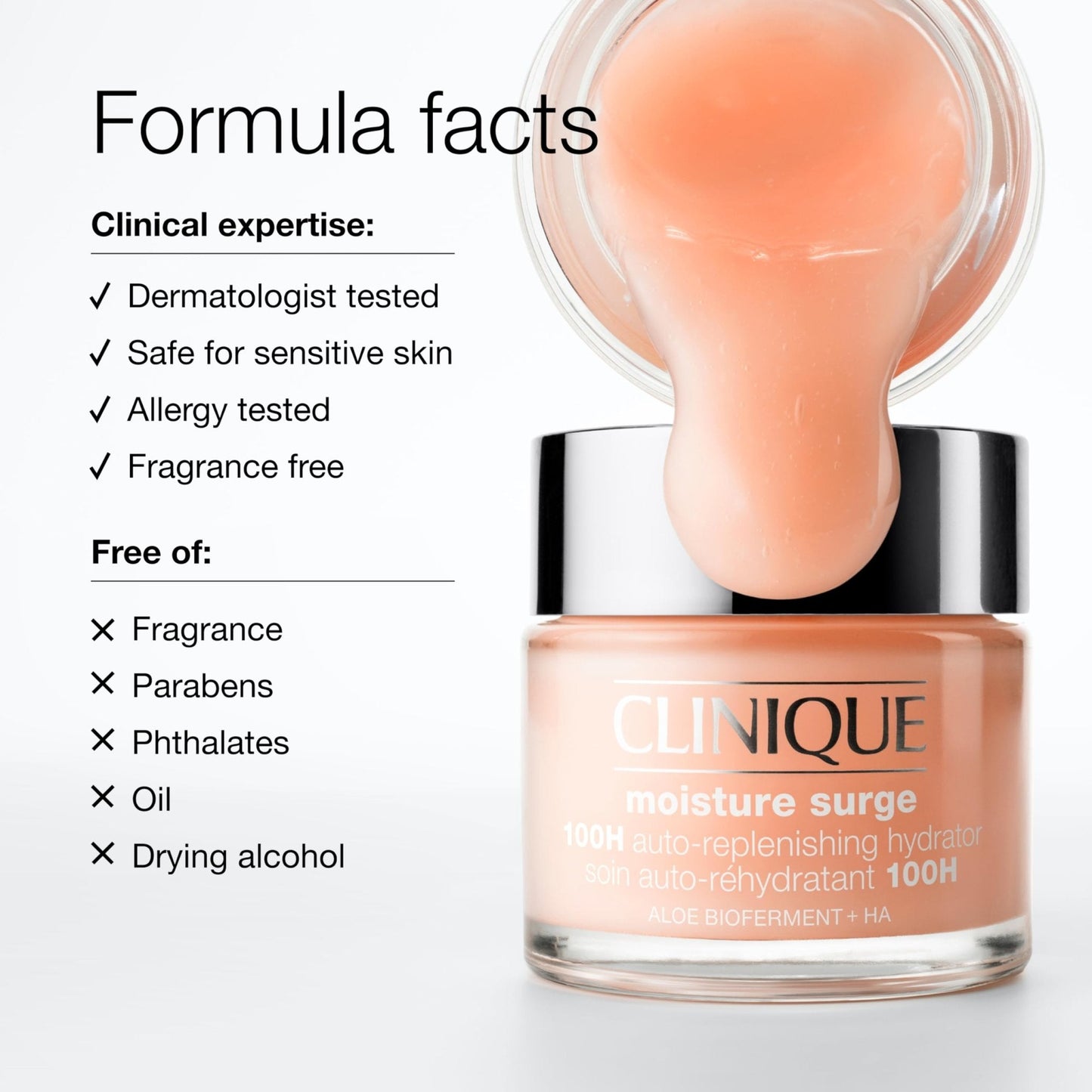Clinique Moisture Surge 100H Auto-Replenishing Hydrator Oil Free Face Moisturizer | With Hyaluronic Acid, Aloe Bioferment and Vitamins C + E - PrimeBioHealth - canada supplements