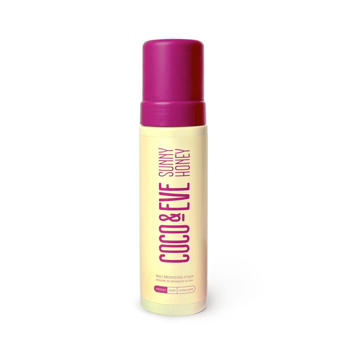Coco & Eve Sunny Honey Self Tanner Foam - (Medium) Fast Drying, Streak-Free Sunless Tanning Mousse, Tropically Scented Lightweight Natural Looking Tan - PrimeBioHealth - canada supplements