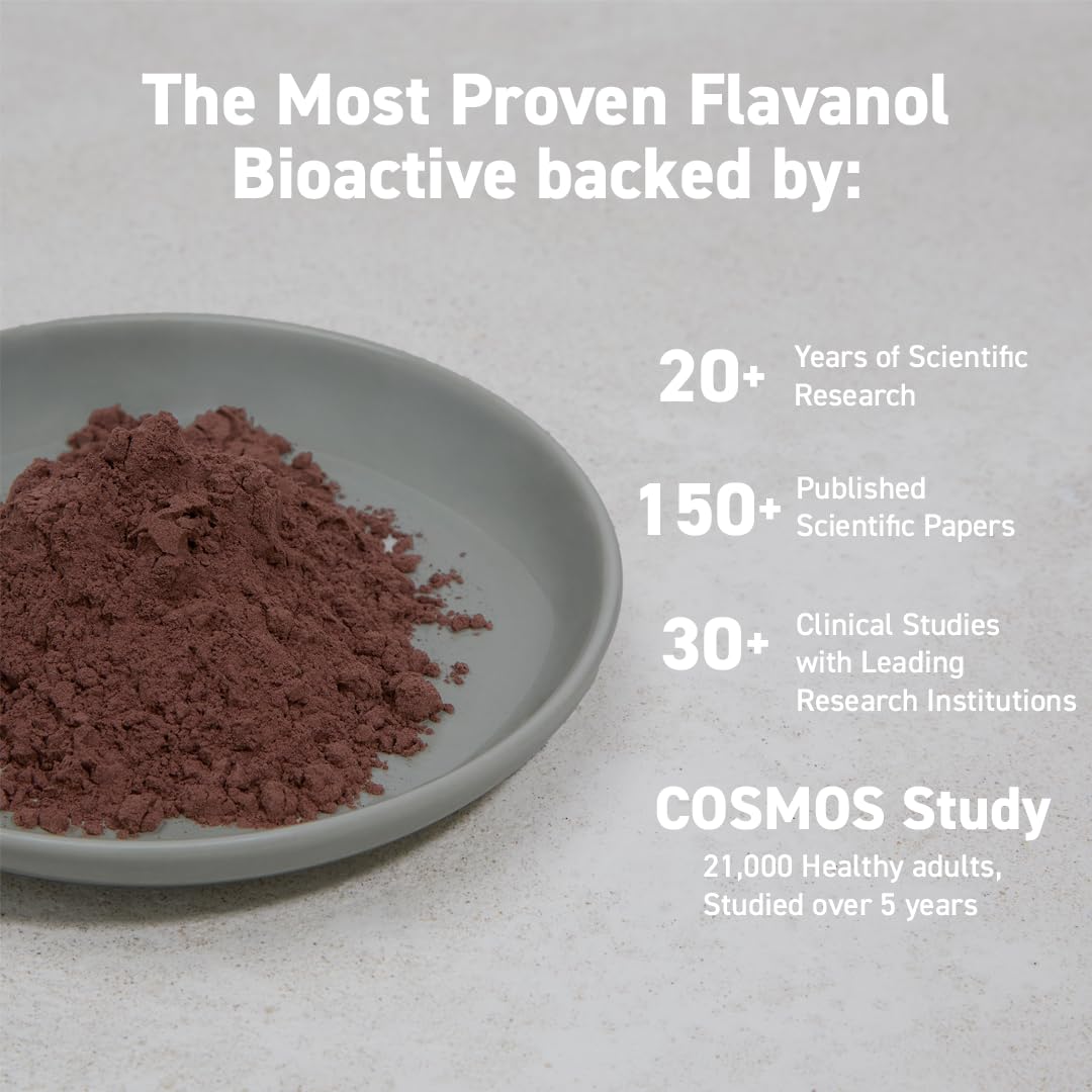 CocoaVia Cocoa Flavanols 500mg, High Flavanol Cocoa Powder, Support Heart and Brain Health, Boosts Nitric Oxide, Circulation, Preworkout, Travel-Friendly, Vegan, Dark Chocolate, 15 Single Serve Sticks - PrimeBioHealth - canada supplements
