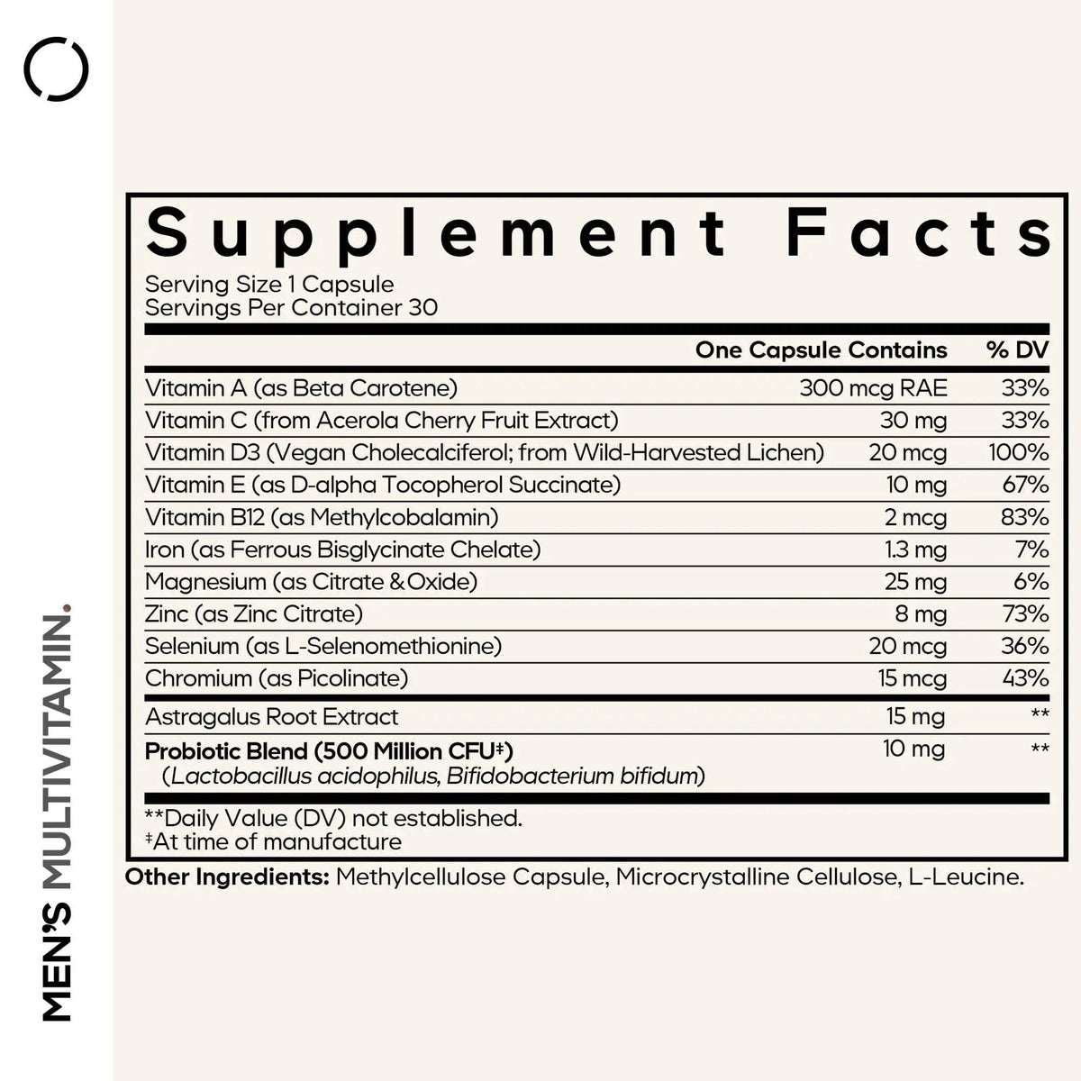 Codeage Men's Multivitamin - Daily Vitamins for Men with Vitamin A, C, D3, E, B12, Magnesium, Zinc, Iron, Chromium - PrimeBioHealth - canada supplements
