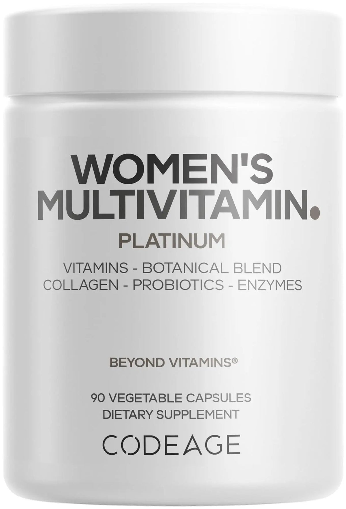 Codeage Women’s Multivitamin Platinum - Vitamins A D3 K1 K2 B12 & Minerals, CoQ10, Skin, Hair & Nails Complex, Collagen, Botanicals, Probiotics - PrimeBioHealth - canada supplements