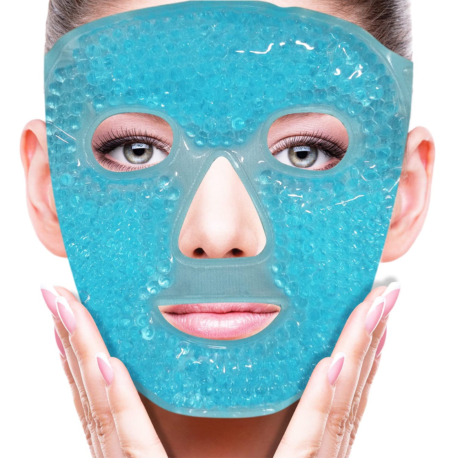 Cold Face Eye Mask Ice Pack Reduce Facial Puff, Dark Circles, Gel Hot Heat Cold Compress Pack, Face SPA Gift for Woman Sleeping - PrimeBioHealth - canada supplements