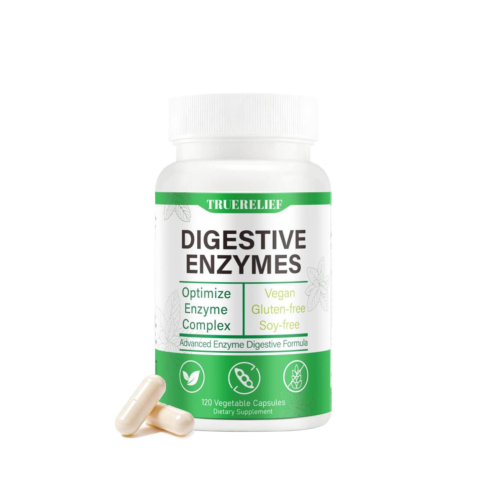 Complete Digestive Enzymes Supplement for Gut Health & Bloating Relief - Enhanced with Lipase Amylase Bromelain for Protein Carb - PrimeBioHealth - canada supplements