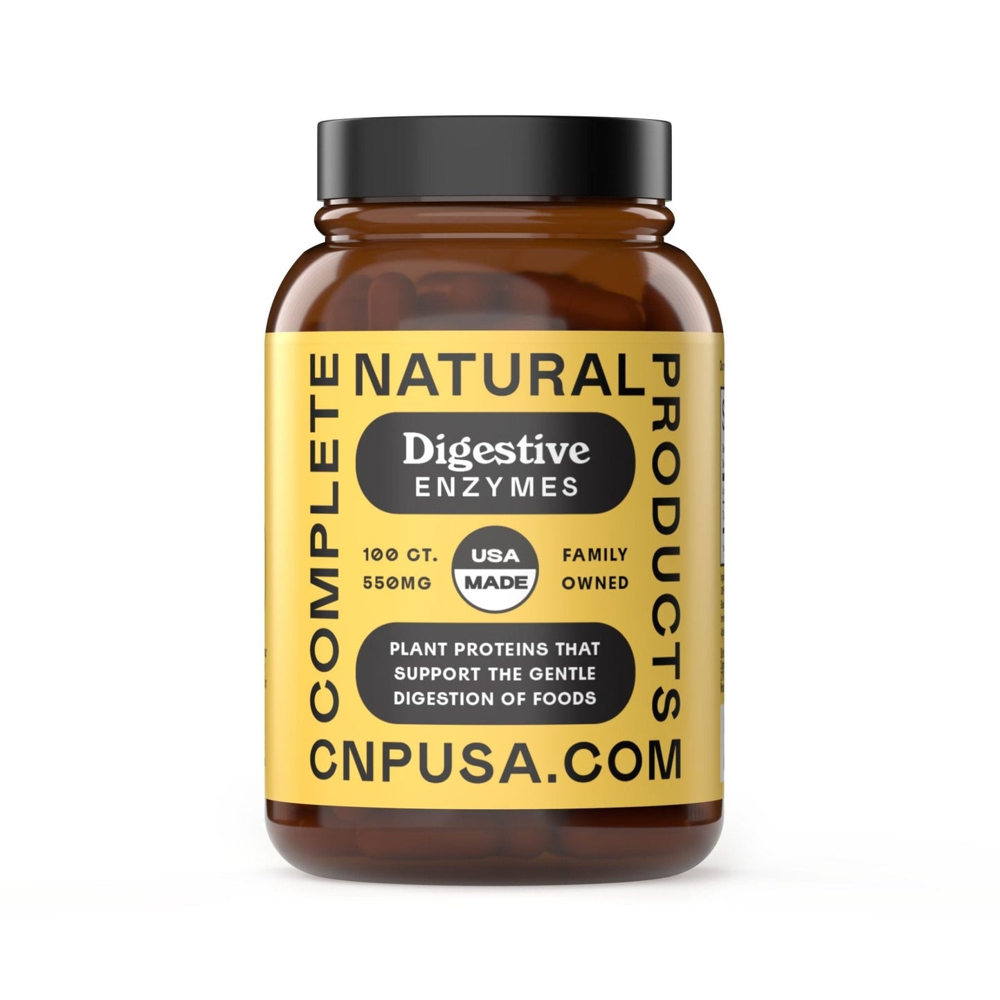 Complete Natural Products Digestive Enzyme Capsules, 550mg, 100ct | Plant-Based Formula - PrimeBioHealth - canada supplements