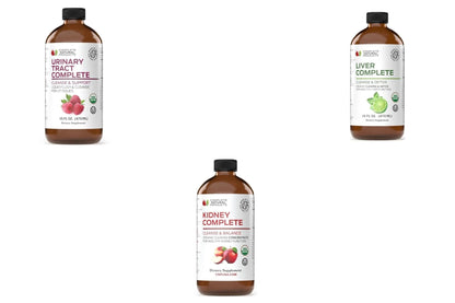 Complete Natural Urinary Tract Complete 12oz, Liver Complete 16oz, Kidney Complete 12oz Bundle - PrimeBioHealth - canada supplements
