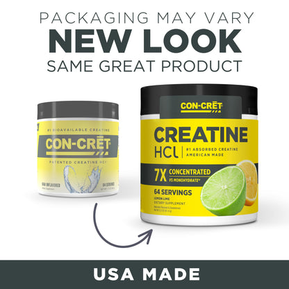 CON-CRET Creatine HCl Powder | Muscle, Cognitive, Cellular Energy Support | No Bloating or Cramps | USA Made & NSF Certified - PrimeBioHealth - canada supplements