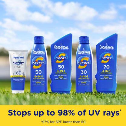 Coppertone SPORT Sunscreen Lotion Broad Spectrum SPF 50 (3 Fluid Ounce) (Packaging may vary) - PrimeBioHealth - canada supplements