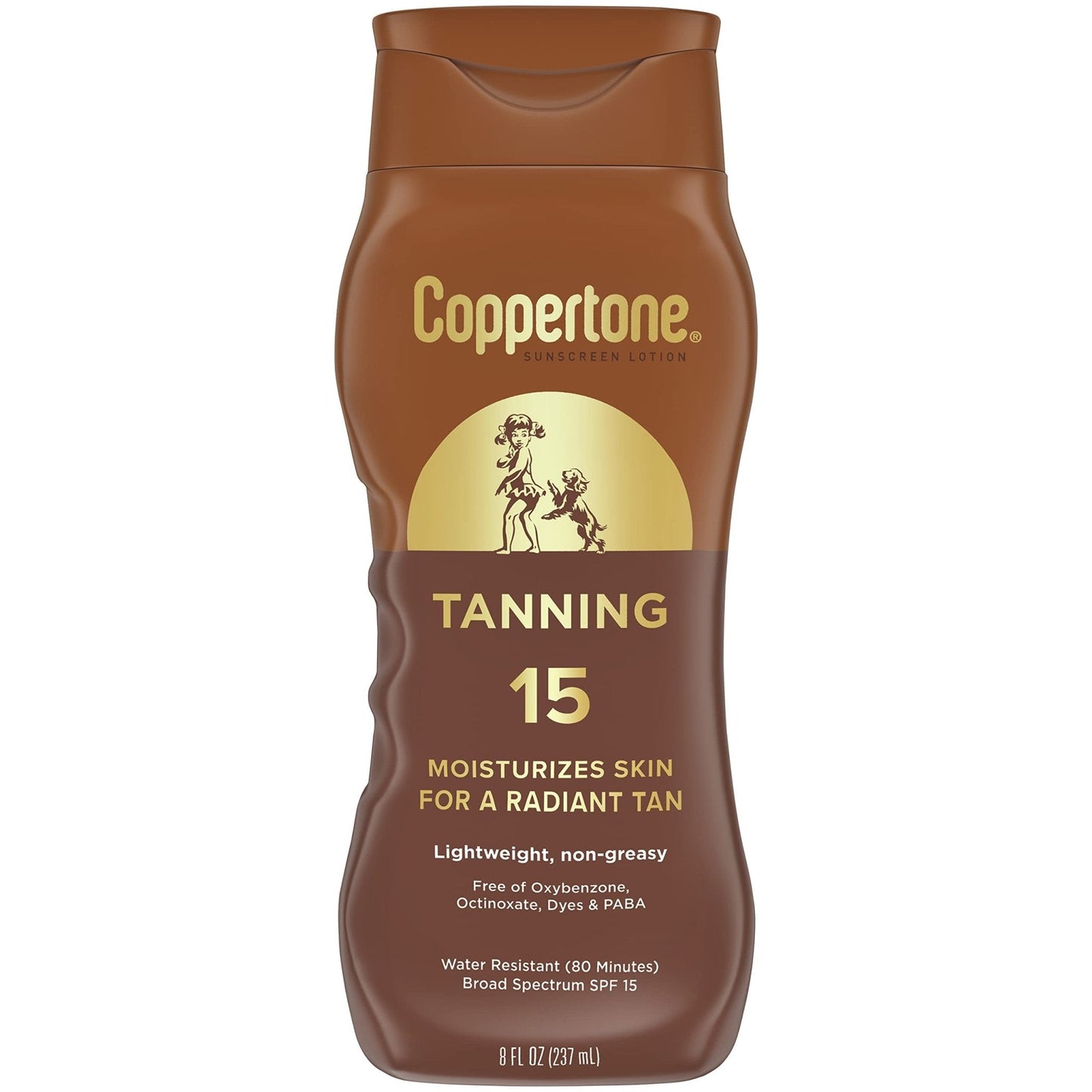 Coppertone Tanning Sunscreen Lotion, SPF 15, Lightweight and Non Greasy Sunscreen, Water Resistant, Oxybenzone Free - PrimeBioHealth - canada supplements