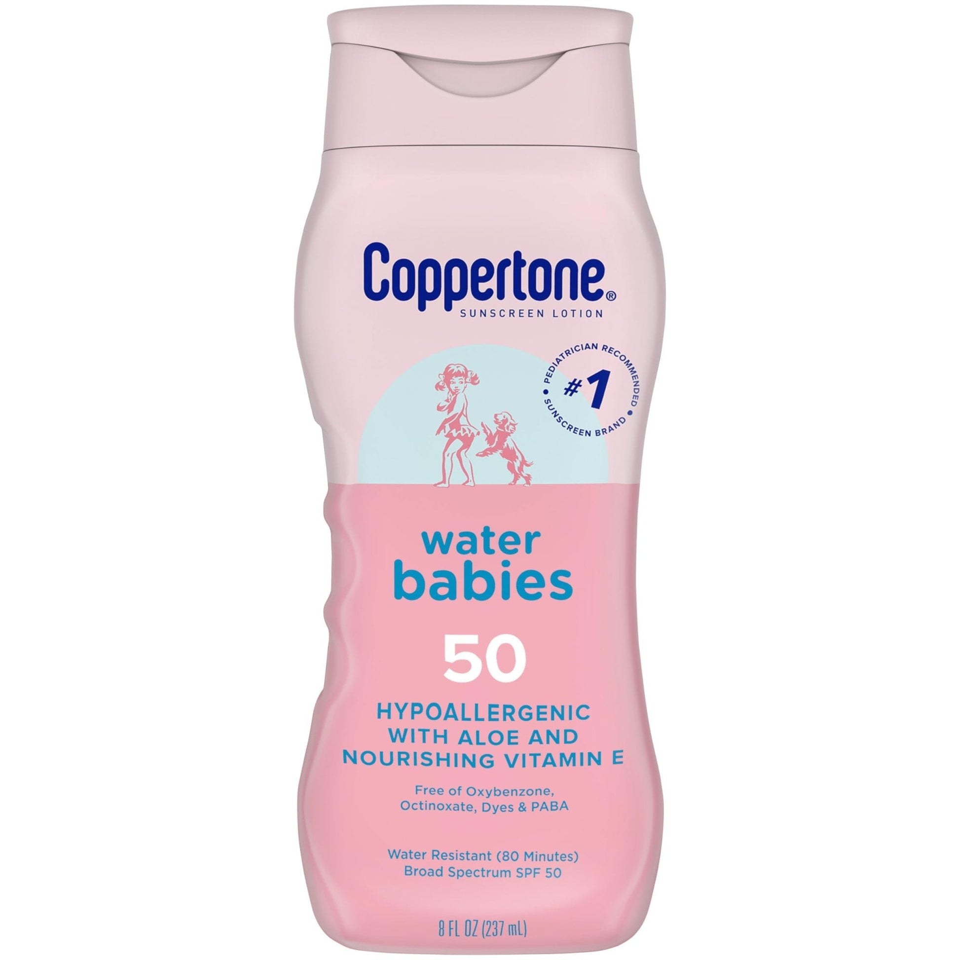 Coppertone WaterBabies Baby Sunscreen Lotion SPF 50, Hypoallergenic Sunscreen for Babies, Water Resistant - PrimeBioHealth - canada supplements