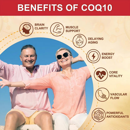 CoQ10 600 mg Softgels CoQ10 Supplement - CQ10 Coenzyme-Q10 w/ Omega 3 & PQQ & Vitamin E Support Heart & Antioxidant, CoQ10 400mg Softgels, 60 Servings - PrimeBioHealth - canada supplements