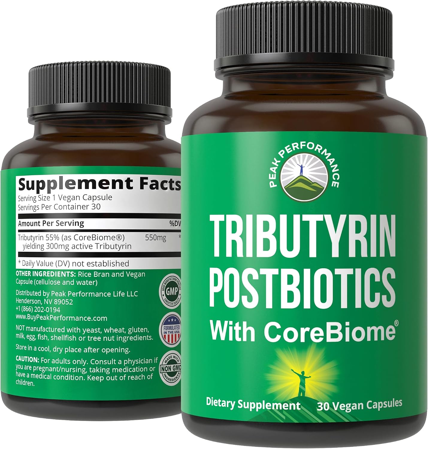 CoreBiome Tributyrin Postbiotic Supplement Clinically Tested for Gut Health. More Effective Than Sodium Butyrate Capsules. High Bioavailability Post Biotics for Digestive, Leaky Gut, Colon, Microbiome - PrimeBioHealth - canada supplements
