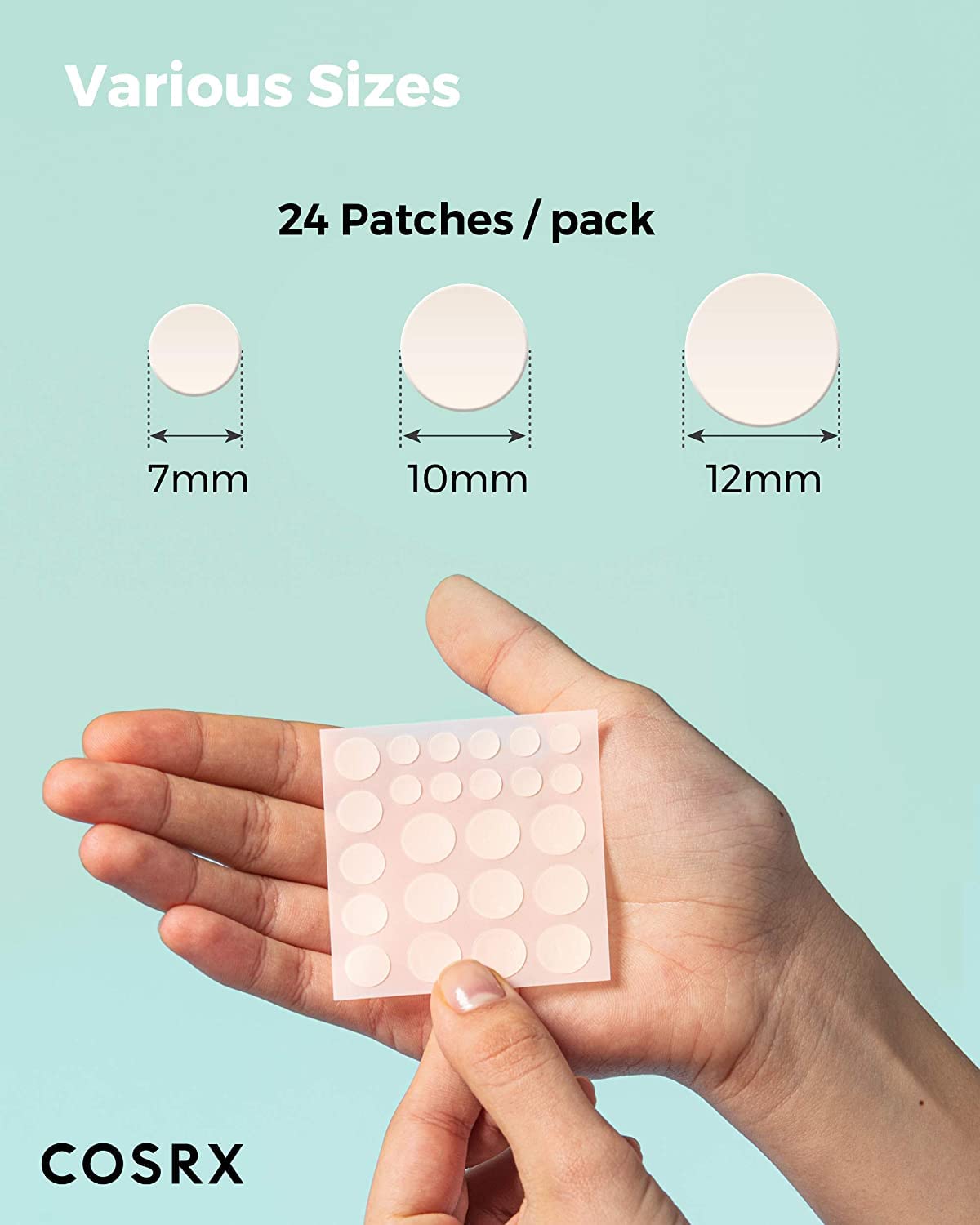 COSRX Acne Pimple Patch (96) Absorbing Hydrocolloid Original 3 Size Patches for Blemishes and Zits Cover - PrimeBioHealth - canada supplements