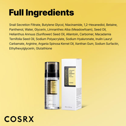 COSRX Snail Mucin 74% + Niacinamide 5% Dual Essence, Anti Aging Face Serum for Dull Skin, Sensitive Skin, Korean Skin Care, 2.70 fl.oz / 80ml - PrimeBioHealth - canada supplements