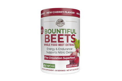 Country Farms Bountiful Beets, Wholefood Beet Extract Superfood, Helps Support Healthy Circulation and Promote Energy - PrimeBioHealth - canada supplements