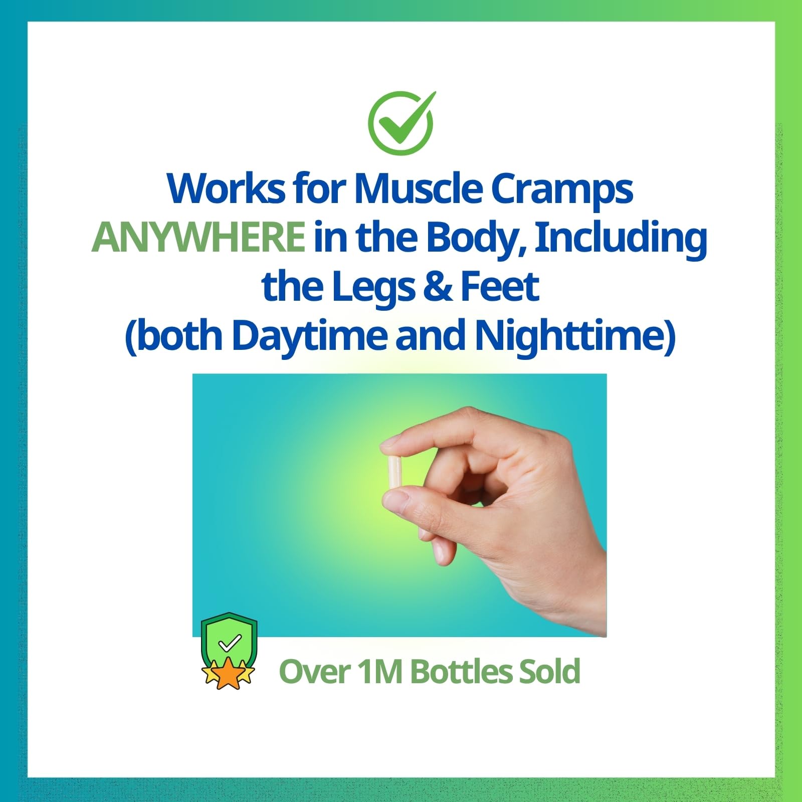 Cramp Defense® Leg Cramps Pills, Relief for All Muscle Cramps, Day and Night. Magnesium Supplement Capsules, 3-6 Month Supply. Non-Laxative - PrimeBioHealth - canada supplements