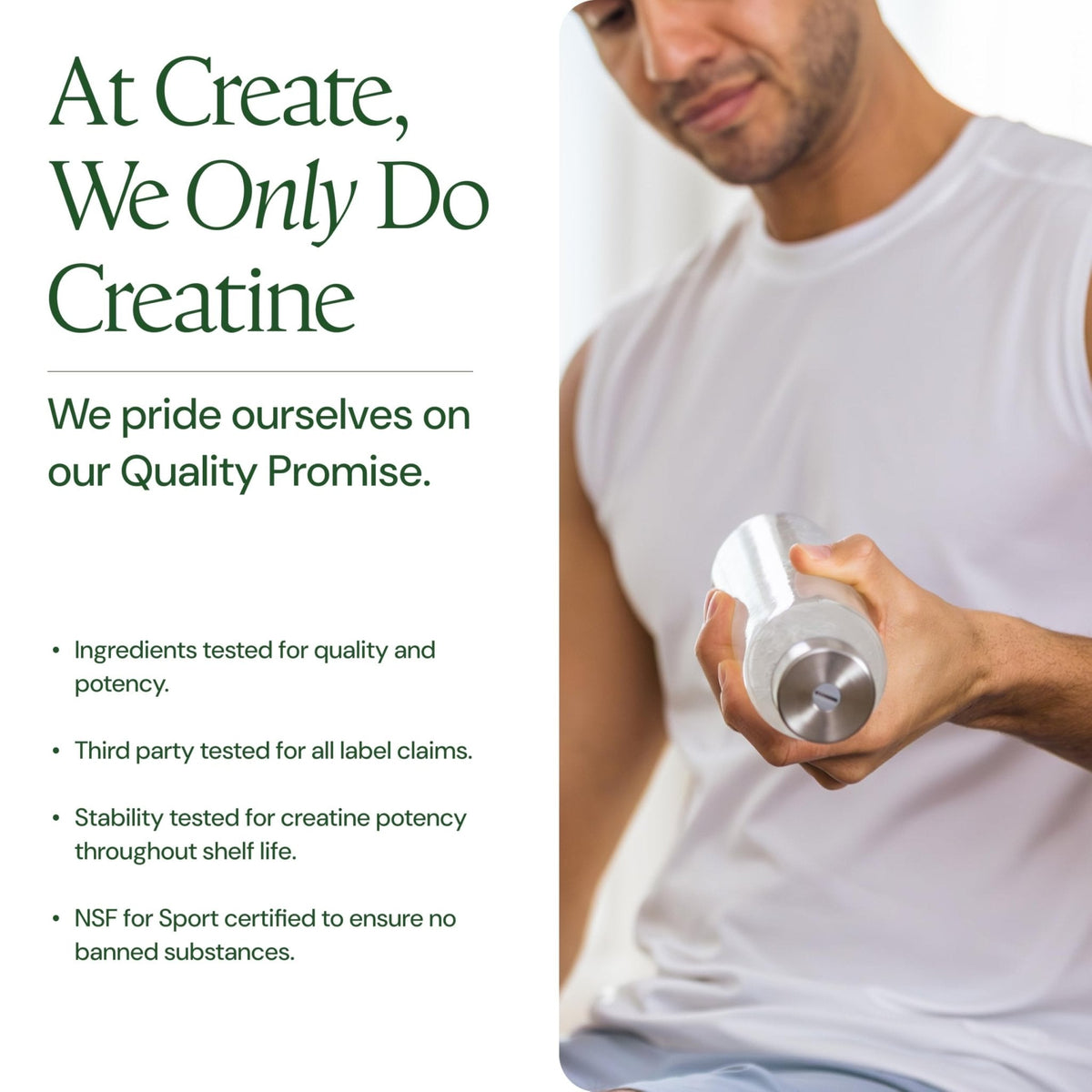 Create Creatine Monohydrate Powder - Creatine Travel Packets, Made with Creapure, 3rd Party Tested & NSF Certified for Sport, 30 Stick Packs, Unflavored - PrimeBioHealth - canada supplements